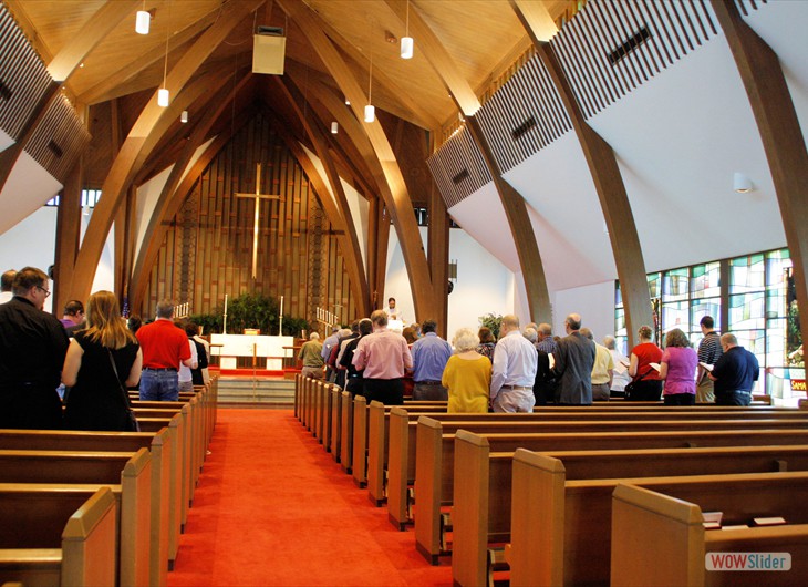 Singing hymns